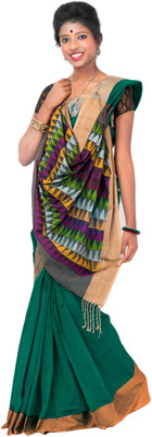 

Hawai Printed Tant Silk Saree(Multicolor)