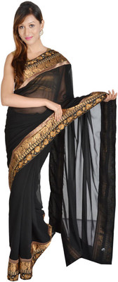 

Party Wear Dresses Printed Fashion Georgette Saree(Multicolor), Multicolor588