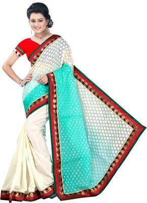 

Weavedeal Embellished, Self Design Banarasi Banarasi Silk Saree(White)