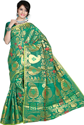 Mimosa Self Design Kanjivaram Net, Silk, Jacquard Saree(Multicolor) available at flipkart for Rs.1289