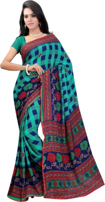 

Jiya Self Design, Printed Fashion Chiffon Saree(Multicolor)