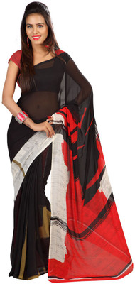 

Party Wear Dresses Printed Fashion Georgette Saree(Multicolor)