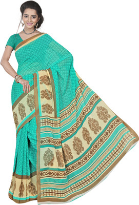 

Khushali Self Design, Printed Fashion Georgette Saree(Light Green, Multicolor), Turquoise;multi
