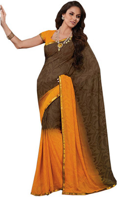 

Party Wear Dresses Printed Fashion Pure Chiffon Saree(Multicolor), Multicolor481