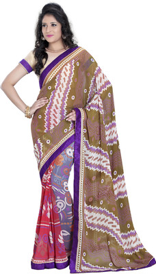 

Khoobee Self Design, Printed Fashion Georgette Saree(Light Green, Multicolor)