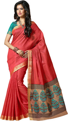 M.S.Retail Self Design Kanjivaram Silk Saree(Red)
