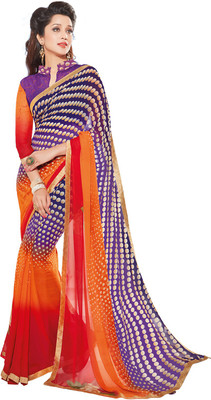 

PSHOPEE Printed Fashion Chiffon Saree(Purple)