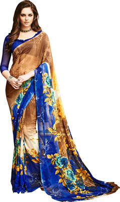 

Khoobee Self Design, Printed Fashion Georgette Saree(Multicolor)