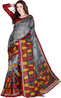 

Khushali Self Design, Printed Fashion Art Silk Saree(Grey, Multicolor), Grey;multi