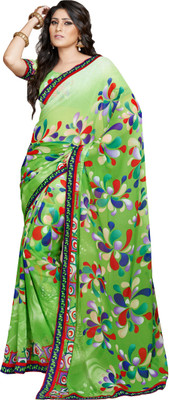 

Ewows Printed Fashion Georgette Saree(Multicolor), Green