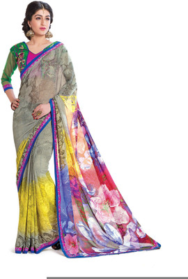 

Ridham Sarees Embroidered Fashion Handloom Georgette Saree(Multicolor)