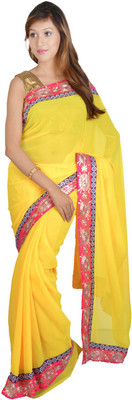 

Indian Wear Online Printed Fashion Georgette Saree(Multicolor), Multicolor609