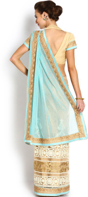 

Soch Embroidered Fashion Georgette Saree(Blue), Sky blue