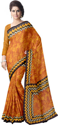 

Suvastram Floral Print Daily Wear Georgette Saree(Yellow)