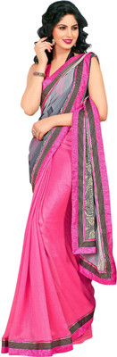 

Saara Printed Fashion Georgette Saree(Pink, Grey)
