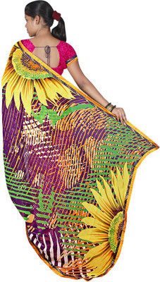 

Indian Wear Online Printed Fashion Chiffon Saree(Multicolor)