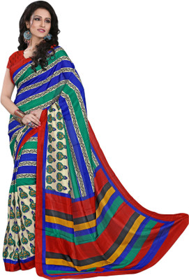 

Sunaina Printed Mysore Art Silk Saree(Multicolor)