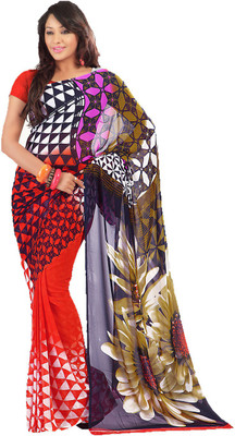 

Indian Wear Online Printed Fashion Art Silk Saree(Multicolor), Multicolor135