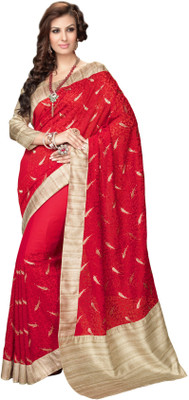 

Khushali Self Design, Embroidered, Embellished Fashion Georgette, Chiffon Saree(Pink, Beige), Beige;pink