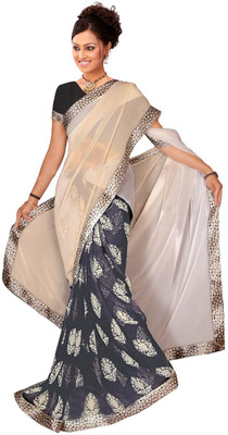 

Jiya Self Design, Printed Fashion Georgette Saree(Multicolor)
