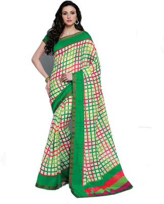 

Indian Wear Online Printed Fashion Pure Chiffon Saree(Multicolor), Multicolor282