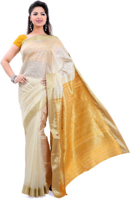 

Ishin Printed Daily Wear Art Silk Saree(Beige