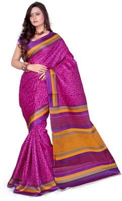 

Cenizas Printed Fashion Cotton Saree(Multicolor), Pink