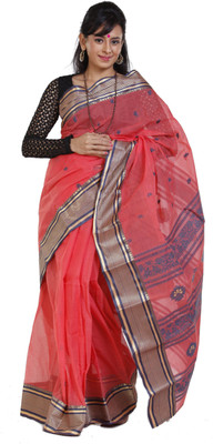 

Sanrocks Global Fashions Printed Tant Cotton Saree(Multicolor)
