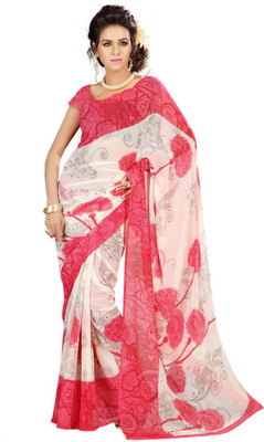 

Indian Wear Online Printed Fashion Georgette Saree(Multicolor), Multicolor112