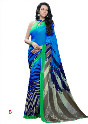 

Hi-Choice Printed Fashion Georgette Saree(Multicolor)