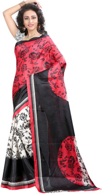 

Softdeal Printed Bhagalpuri Printed Silk Saree(Multicolor)