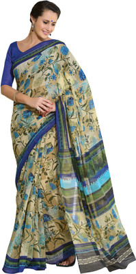 

Khoobee Self Design, Printed Fashion Polycotton Saree(Multicolor), Beige;blue;multicolor