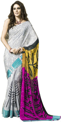 

Shree Vardhman Polka Print Bollywood Crepe Saree(Multicolor)