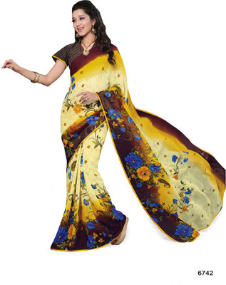 

Ridham Sarees Printed Daily Wear Chiffon Saree(Multicolor)