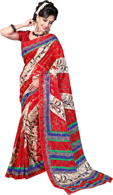

Saara Polka Print Daily Wear Silk Saree(Beige)