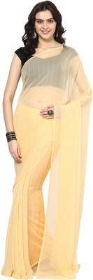 

Aksara Self Design Daily Wear Chiffon Saree(Beige)