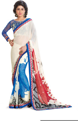 

Ridham Sarees Embroidered Fashion Handloom Georgette Saree(Multicolor)