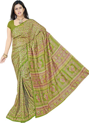 

JagannathSaree Printed Daily Wear Synthetic Saree(Multicolor)