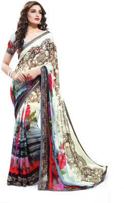 

Ridham Sarees Printed Fashion Handloom Georgette Saree(Multicolor)