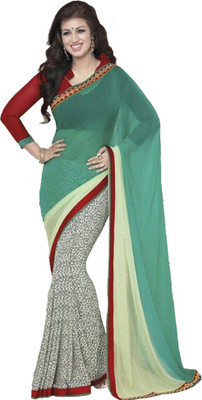

LaazreeFashion Floral Print Bollywood Georgette Saree(Multicolor)