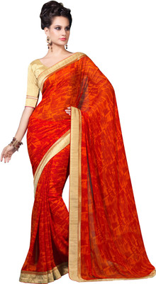 

Parisha Printed Daily Wear Georgette Saree(Orange)