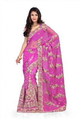 

Chirag Sarees Self Design Fashion Net Saree(Pink)