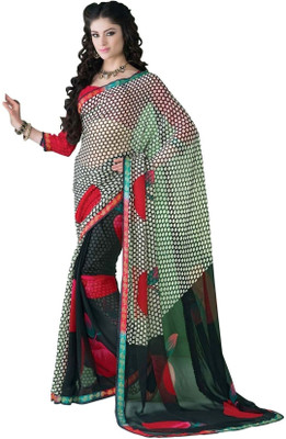 

Cenizas Printed Fashion Georgette Saree(Multicolor)