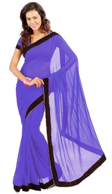 

Shree Creation Embellished Bollywood Georgette Saree(Blue