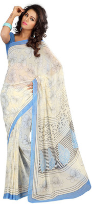 

Party Wear Dresses Printed Fashion Georgette Saree(Multicolor)