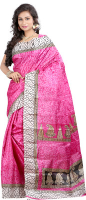 

Anushree Saree Self Design Bhagalpuri Khadi Saree(Multicolor), Multicolour