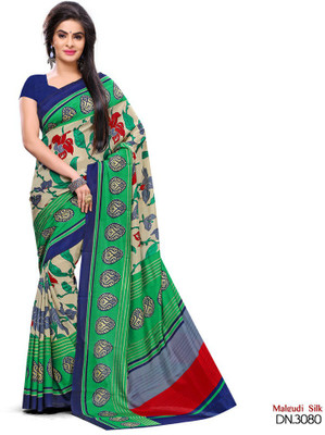 

Sunaina Printed Bhagalpuri Art Silk Saree(Multicolor)