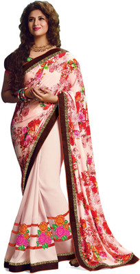 

Ridham Sarees Floral Print Bollywood Georgette Saree(Multicolor)