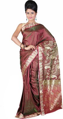 

Anushree Saree Self Design Fashion Chanderi Saree(Multicolor), Maroon