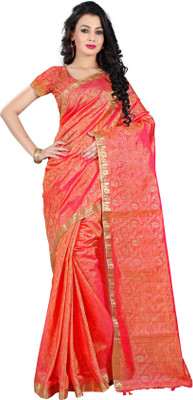 

Mimosa Printed Kanjivaram Art Silk Saree(Pink), Rani